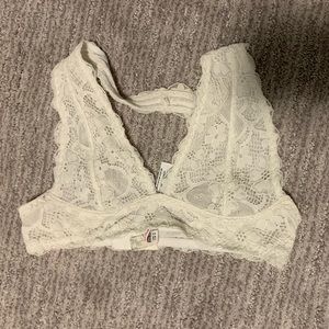 Free People White Bralette